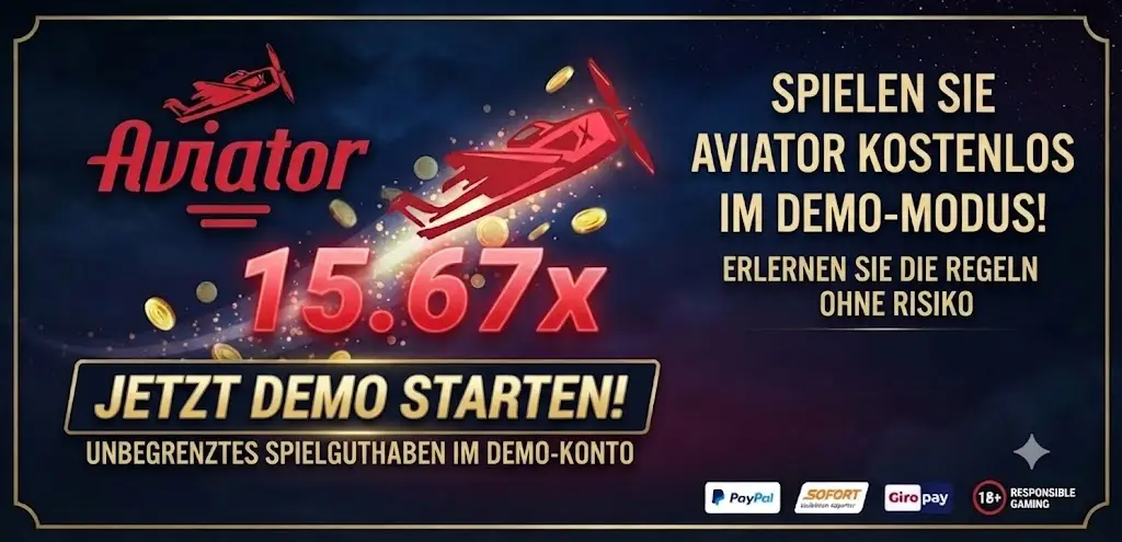 Aviator Demo Modus im Browser mit virtuellem Guthaben